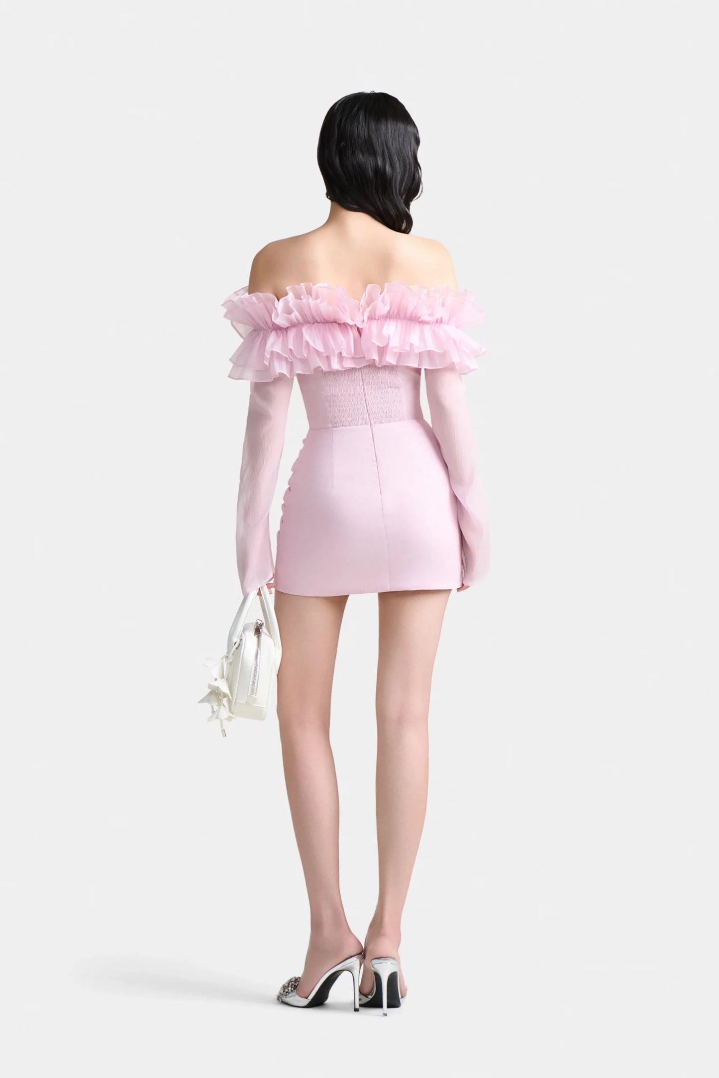 Oh First Kiss Off-shoulder Dress In Pink