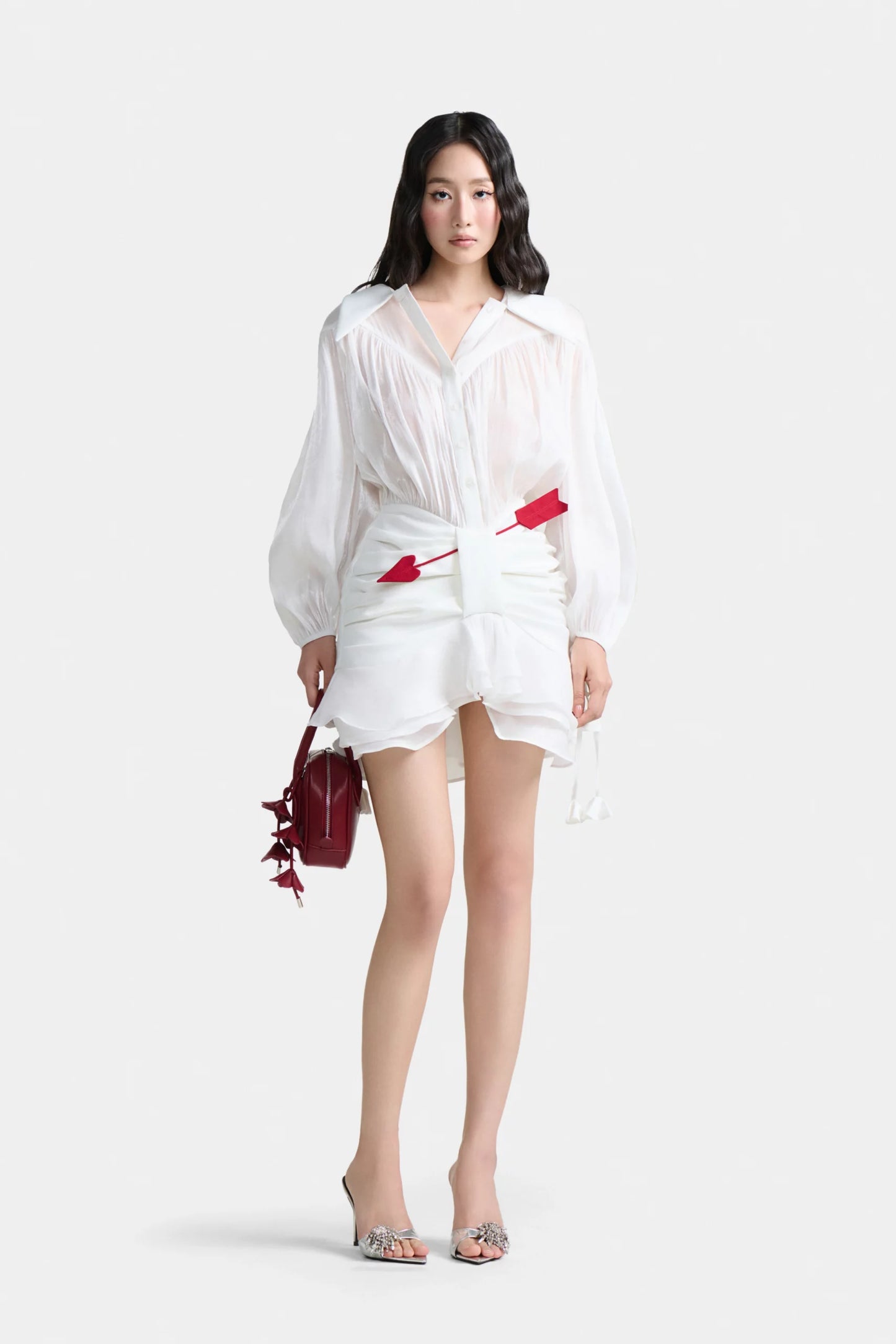 Love At First Sight Mini Dress In White
