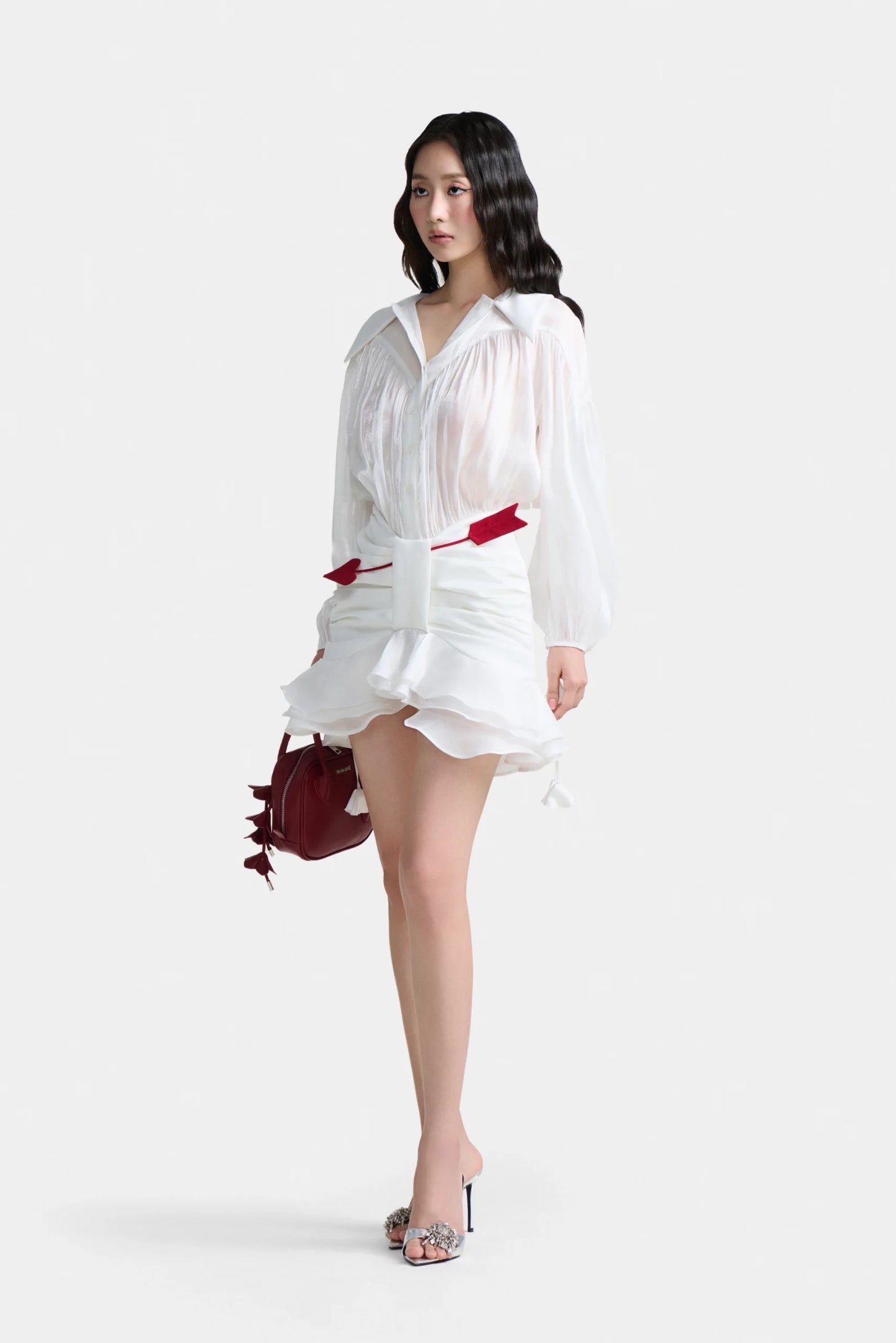 Love At First Sight Mini Dress In White